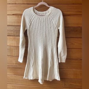 Hollister Cream Size Medium Sweater Dress